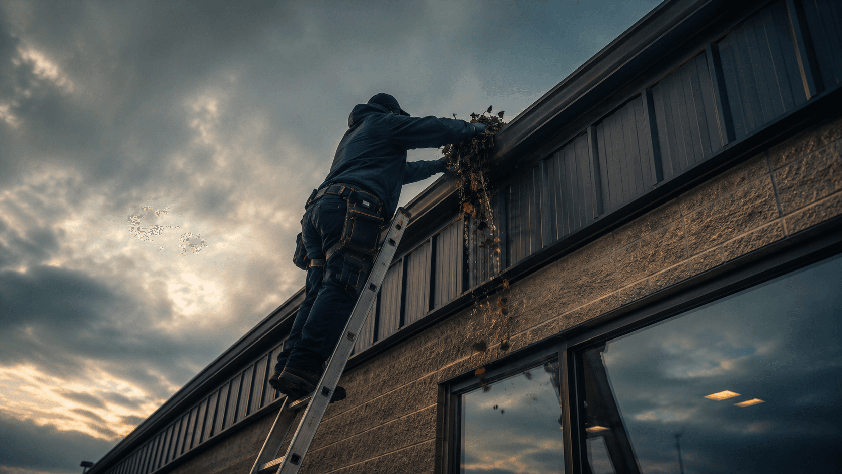 Gutter & Roof Drainage Cleaning — Stratan Paint & Coatings