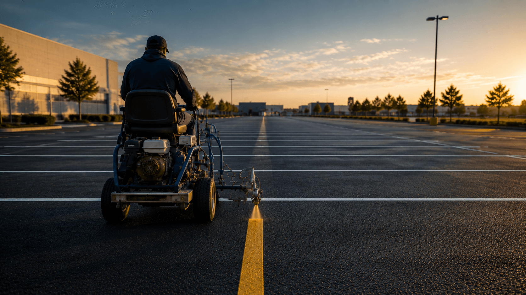 Line Striping & Pavement Marking — Stratan Paint & Coatings