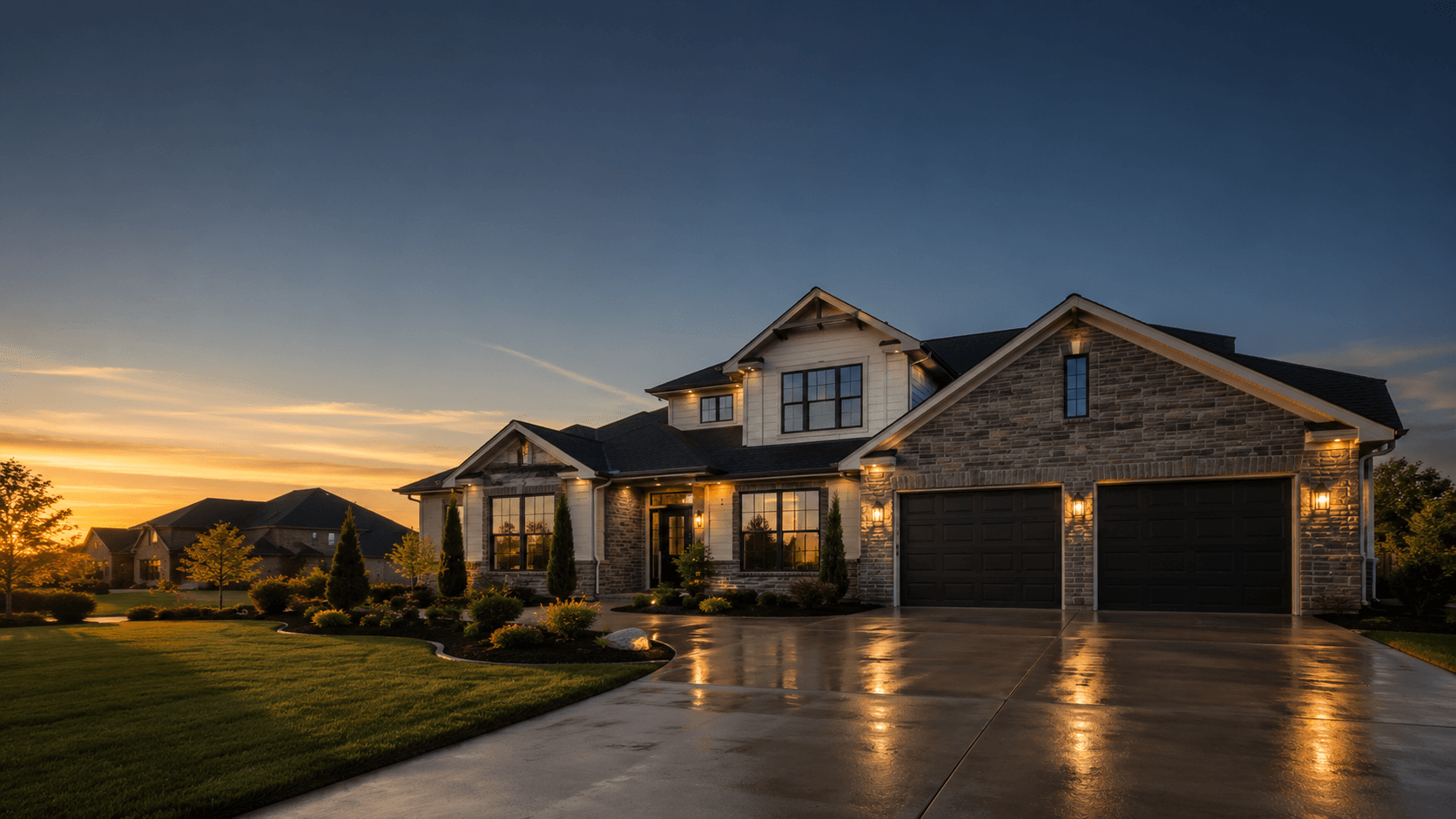 Well-maintained residential exterior after Stratan service