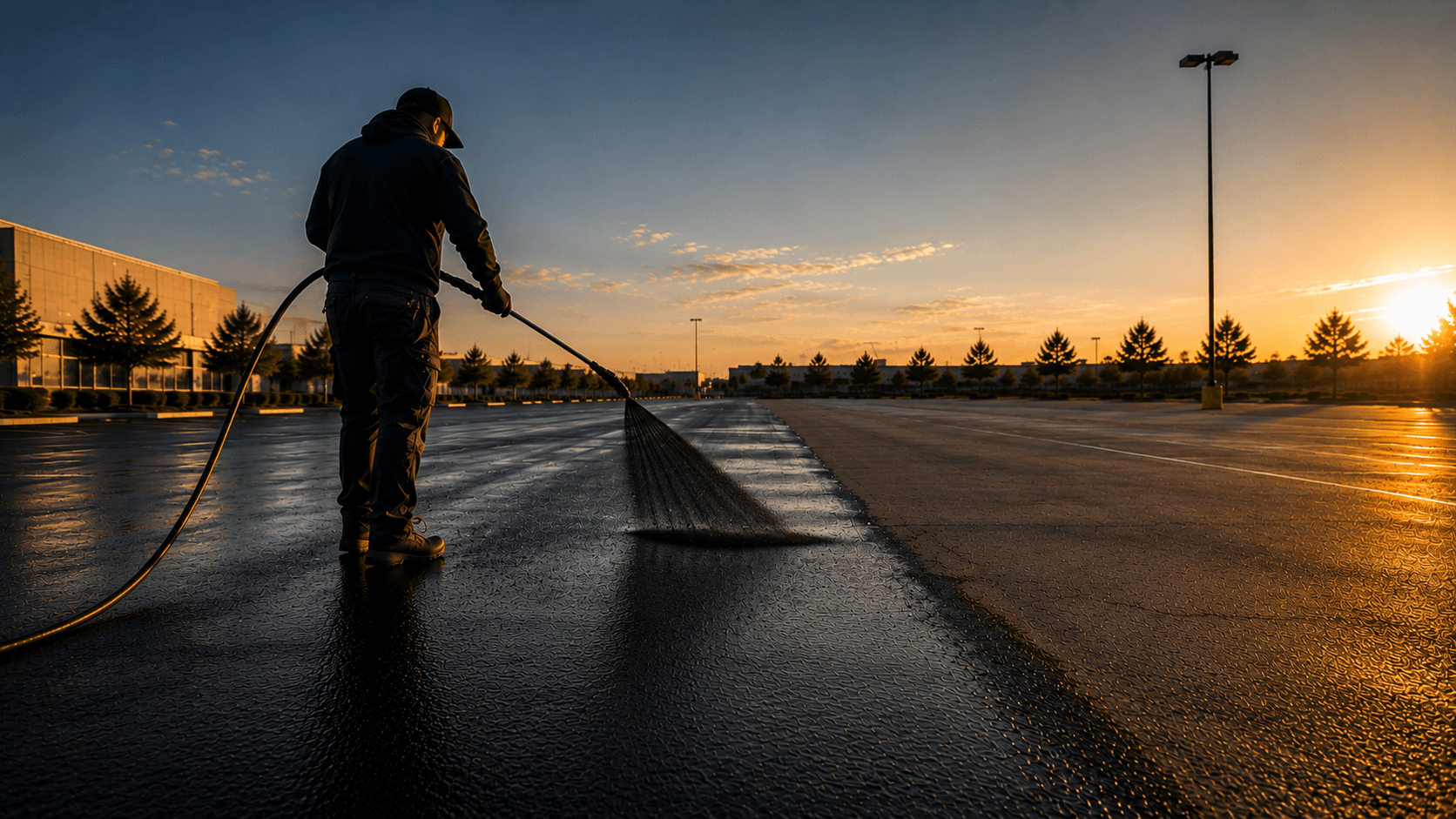 Commercial & Municipal Sealcoating — Stratan Paint & Coatings