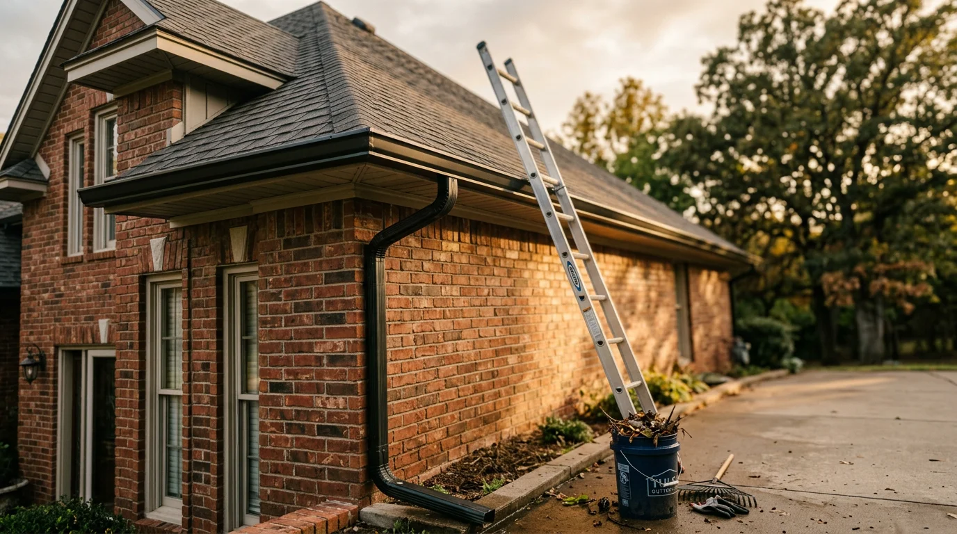Professional gutter cleaning service in Tulsa