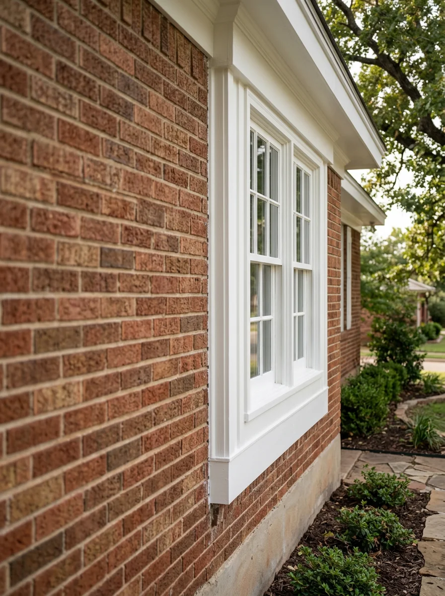 Detailed view of completed project work on a Broken Arrow property, showing precision and quality finish.