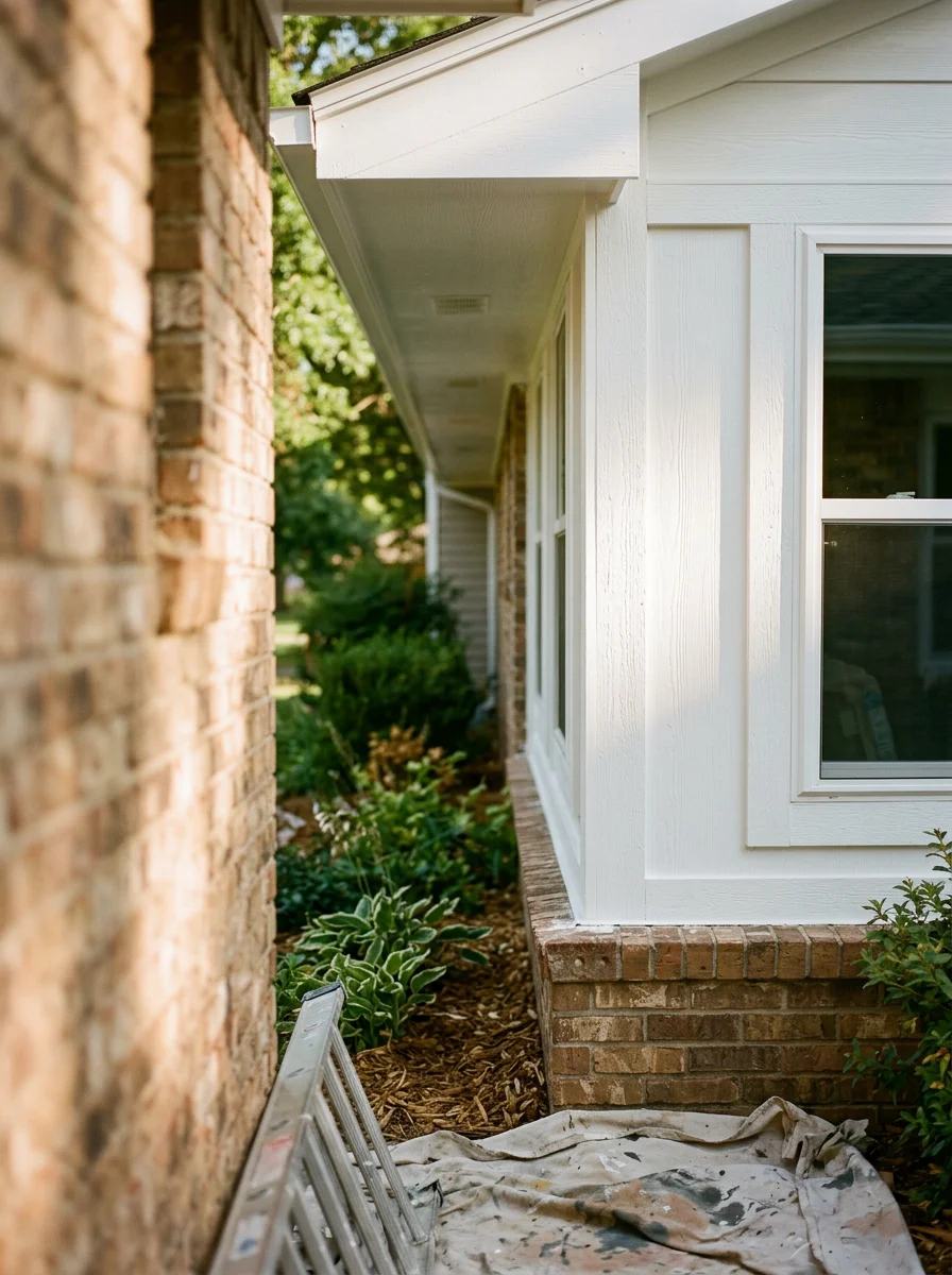 Close-up of quality workmanship on a Sand Springs project, showing attention to detail and local craftsmanship standards.