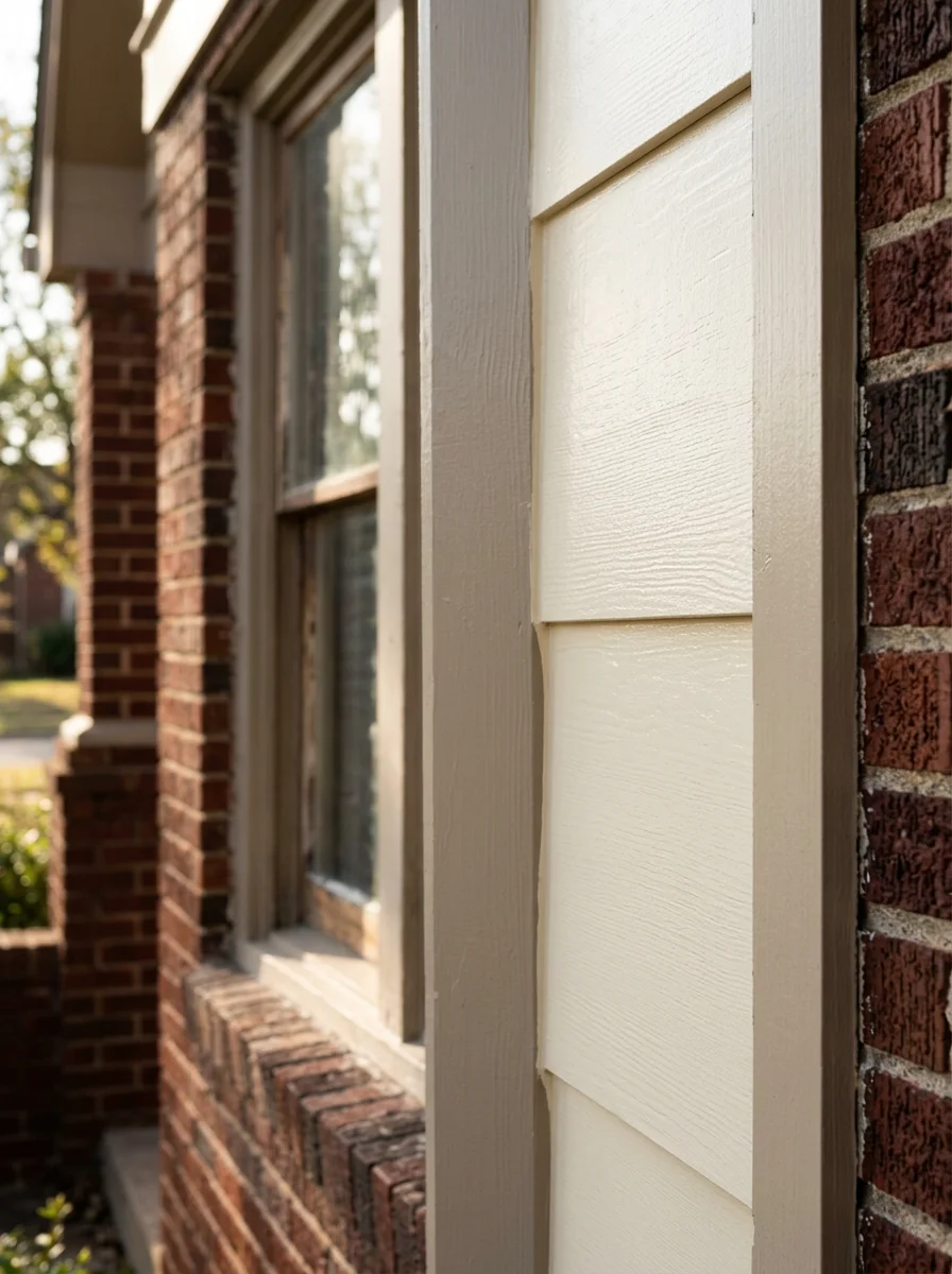 Close-up of completed project detail on a Sapulpa home, demonstrating precision and quality workmanship.